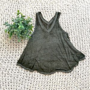 Green Free People Small tank top